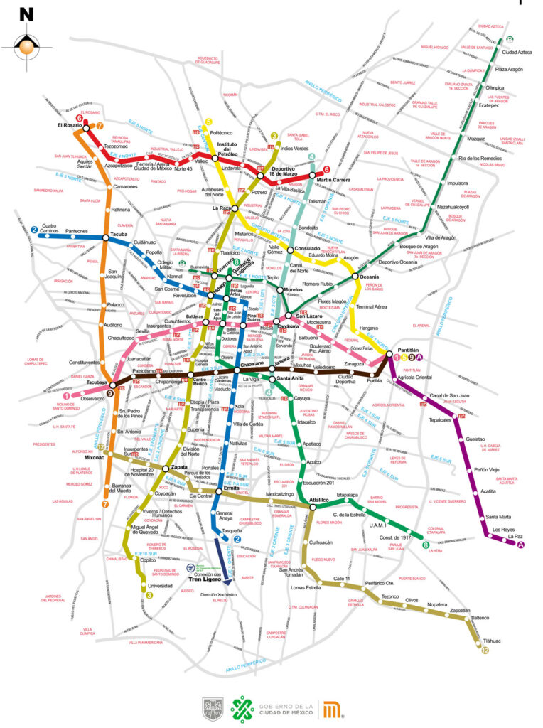 Mapa del Metro CDMX